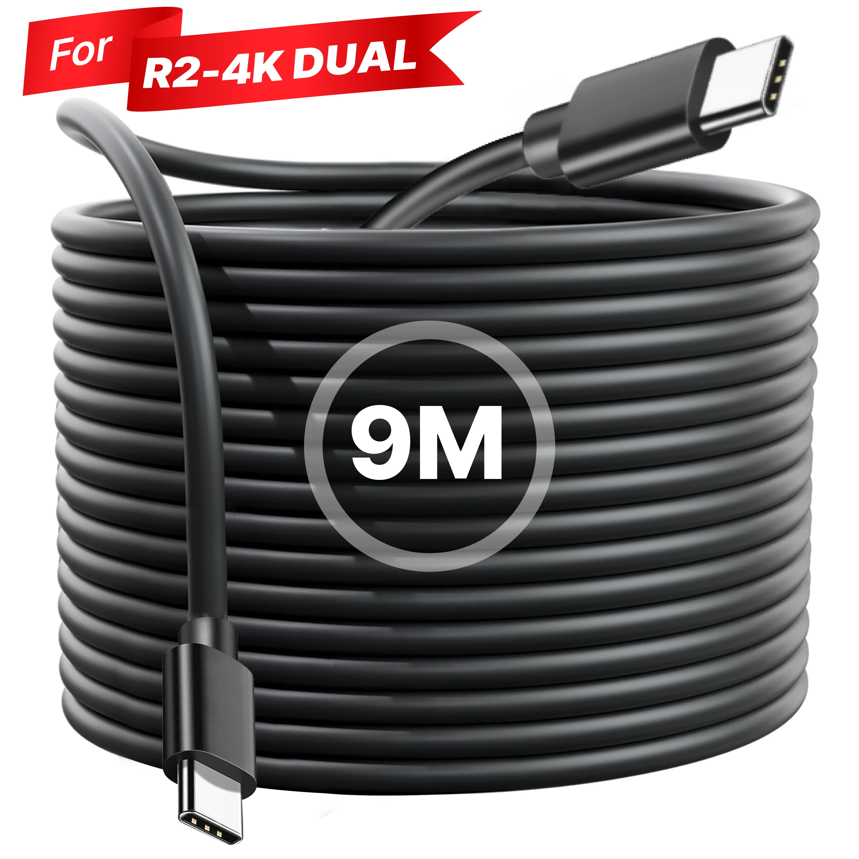 ROVE Ultimate 9M Extended Rear Camera Cable for R2-4K DUAL Dash Cam - Ultimate Connectivity Solution