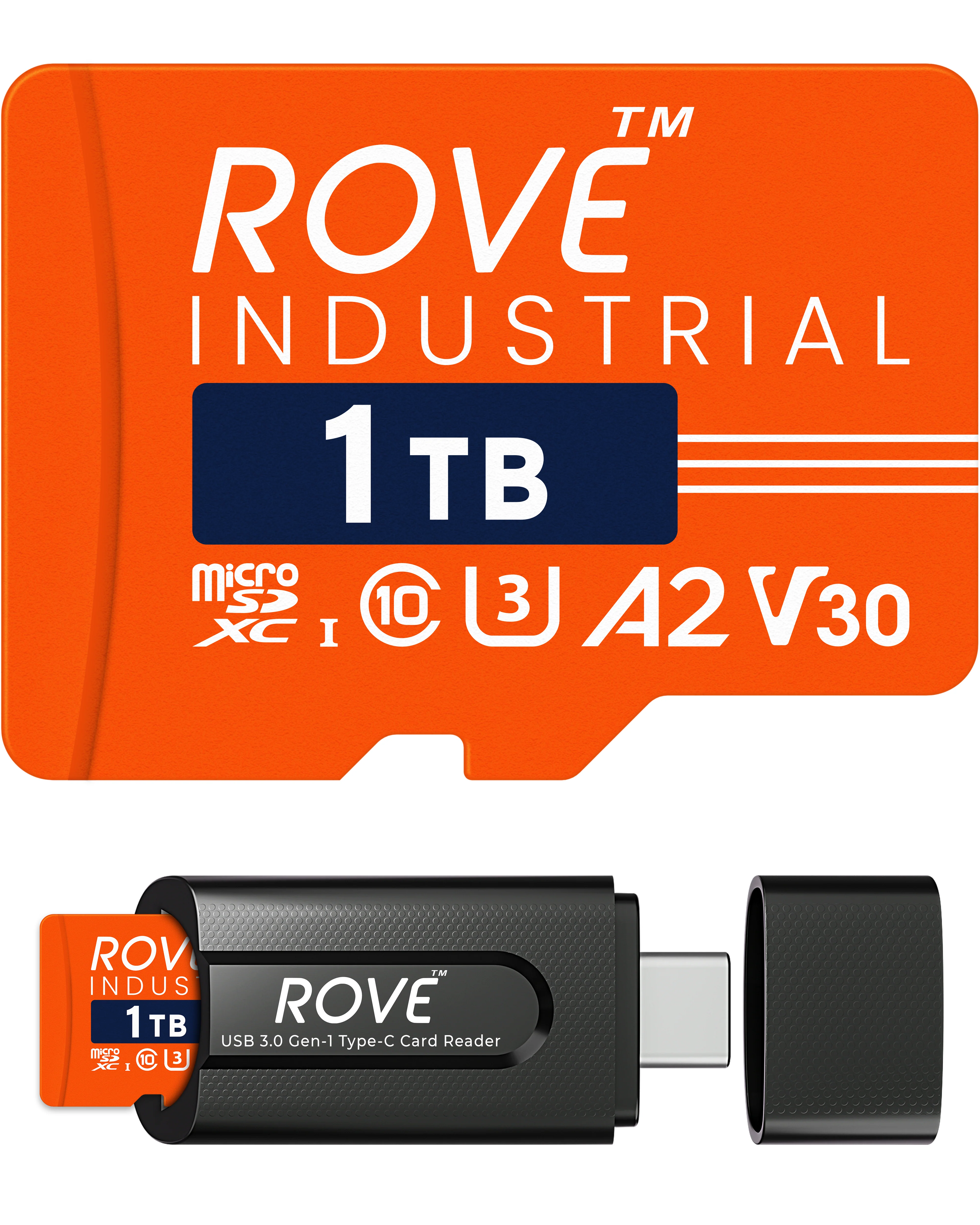 ROVE Industrial 128GB/256GB/512GB/1TB Micro SD Card with USB 3.0 Type C Card Reader, High Endurance microSDXC Memory Card 100MB/s Read Speed, C10, U3, V30, 4K, A2 for Dash Cam, Android Smart Phones, Tablets, Games - Image 12