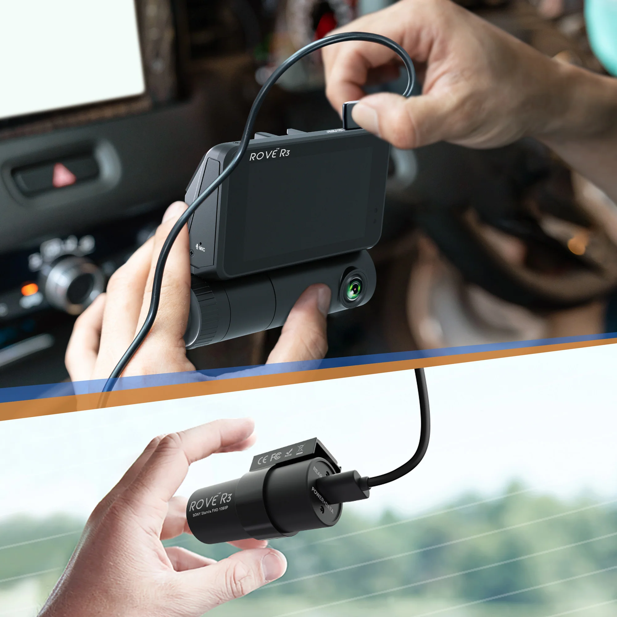 ROVE Ultimate 6M / 19.6FT USB Type-C to Type-C Rear Camera Cable for ROVE R3 Dash Cam | Check Compatibility Image Before Purchasing - Image 6