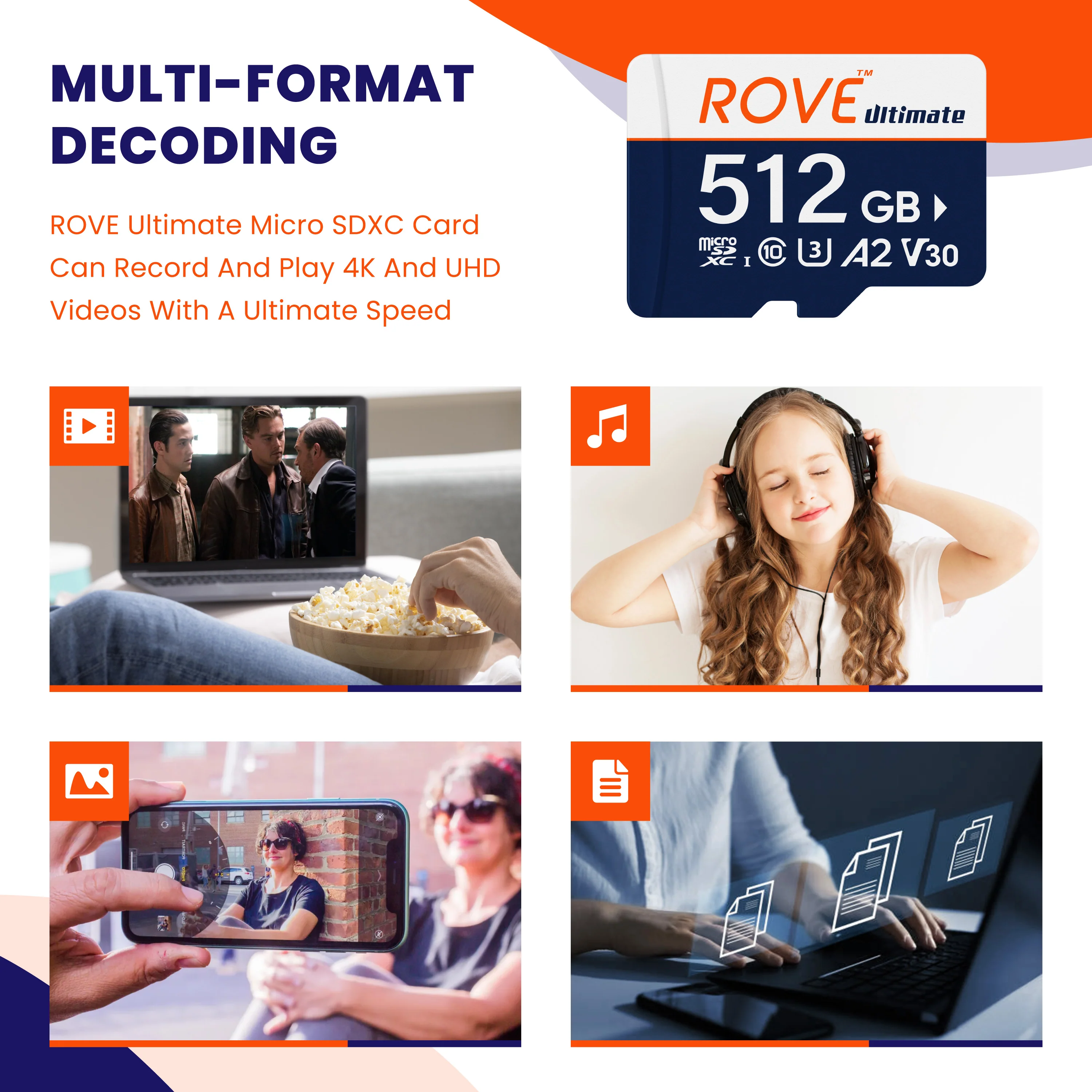 ROVE Ultimate 512GB/256GB/128GB Micro SD Card with Card Reader | Returned Item within their 1st 30-days [Open Box] - Image 6
