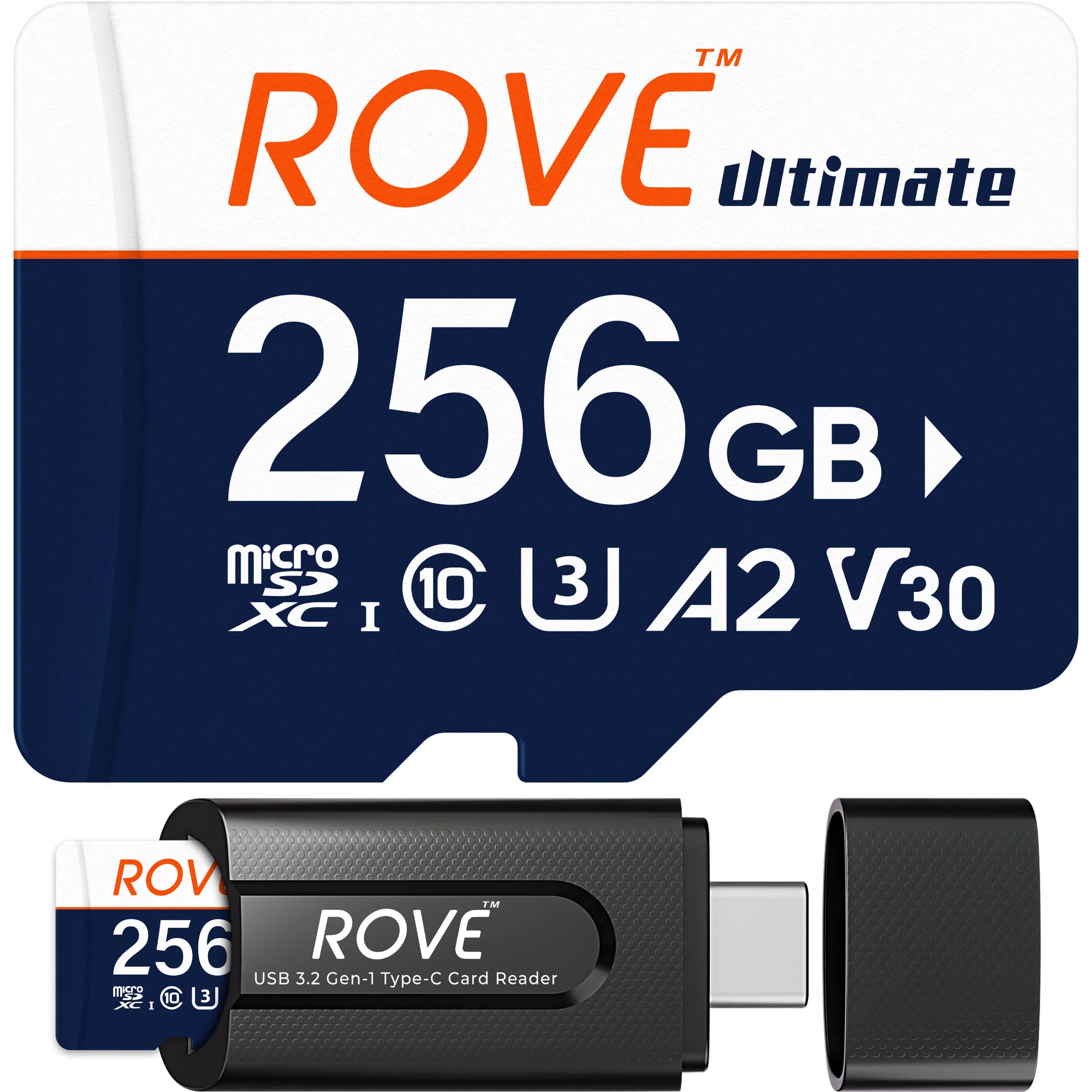 Rove Ultimate 128GB/256GB/512GB Micro SDXC Card with USB 3.2 Gen-1 Type-C card reader, Micro SD memory card for dash cam, Up to 170MB/s Read, 100MB/s Write, U3, Class10 - Image 12