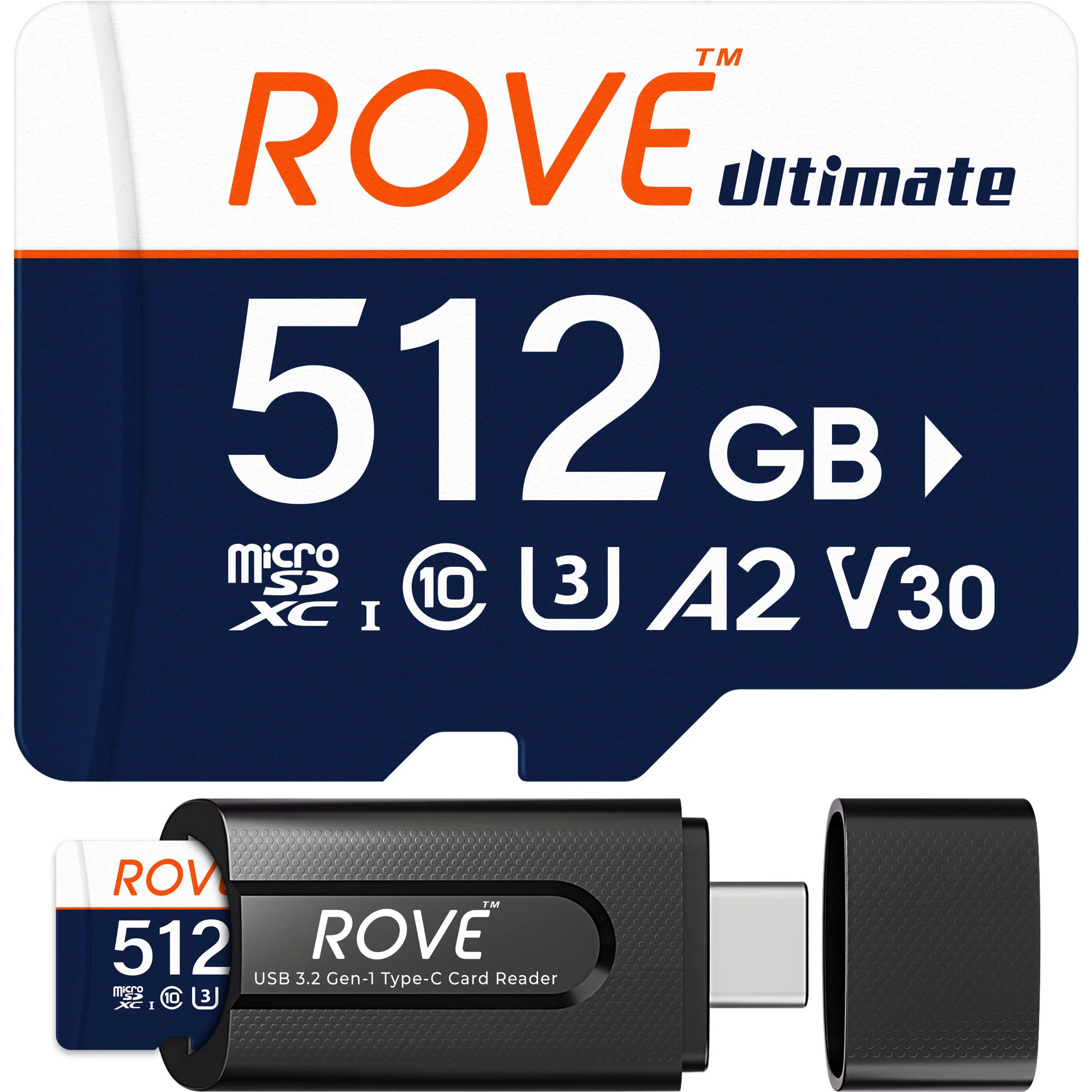 Rove Ultimate 128GB/256GB/512GB Micro SDXC Card with USB 3.2 Gen-1 Type-C card reader, Micro SD memory card for dash cam, Up to 170MB/s Read, 100MB/s Write, U3, Class10 - Image 13