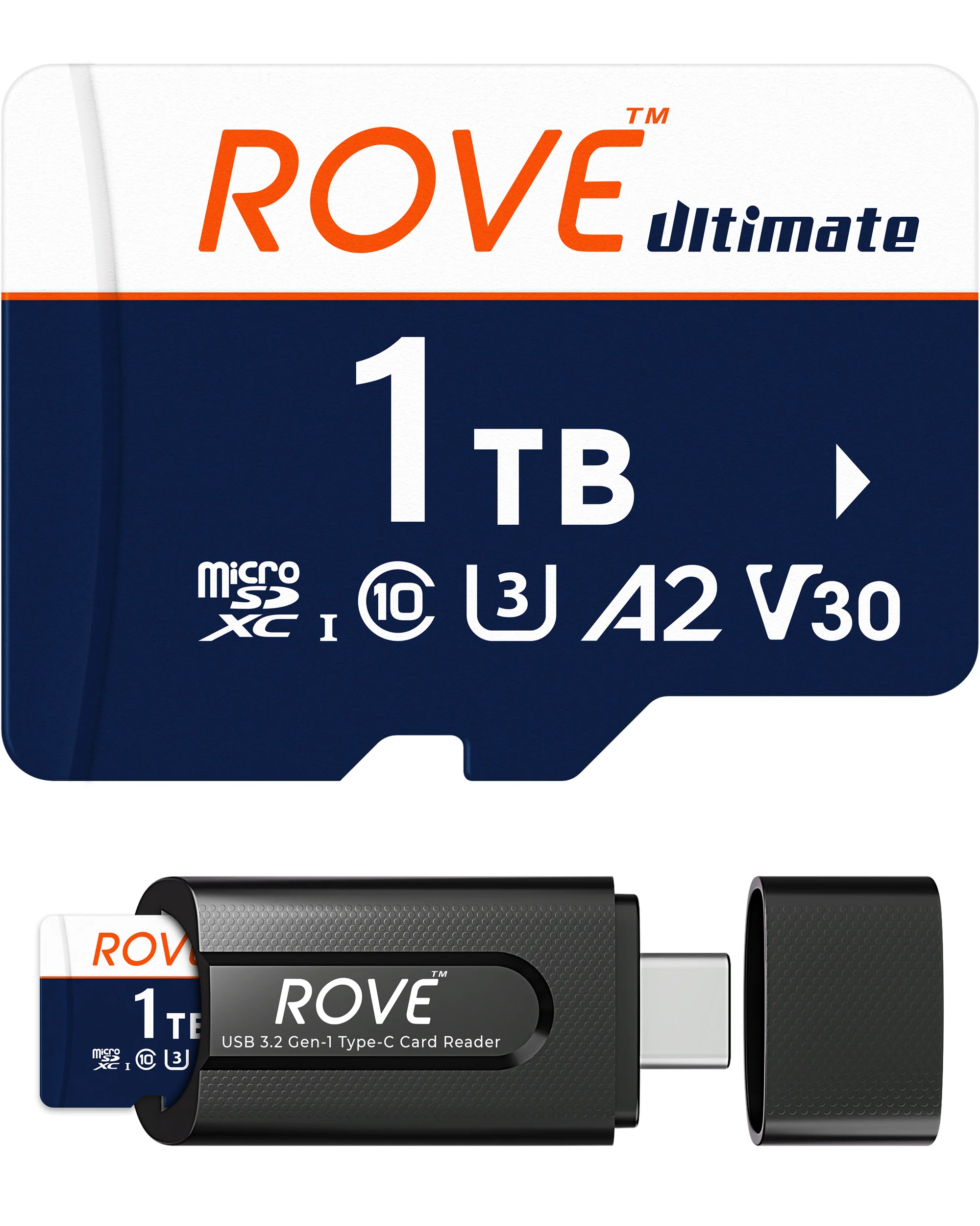 Rove Ultimate 128GB/256GB/512GB Micro SDXC Card with USB 3.2 Gen-1 Type-C card reader, Micro SD memory card for dash cam, Up to 170MB/s Read, 100MB/s Write, U3, Class10 - Image 14